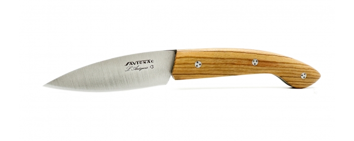 Ariégeois folding knife olive-wood