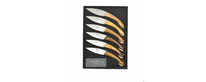 Coffret de 6 Ariégeois de table (bois assortis)