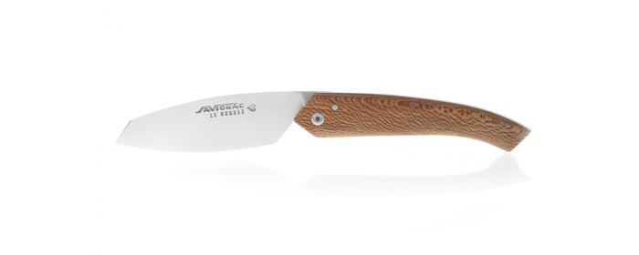 Le Roques folding knife with plane tree handle