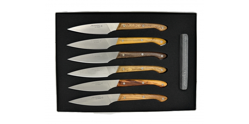 Knives set of table knives Ariégeois (several woods)