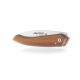 Le Roques folding knife with plum wood handle