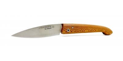 le Grat folding knife with plane tree handle