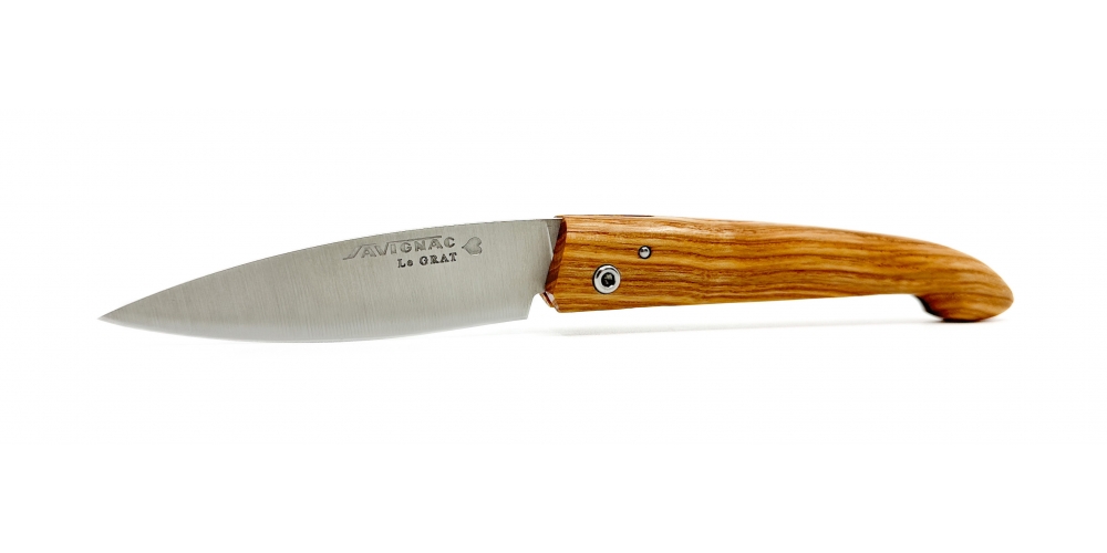 le Grat folding knife with ashwood handle