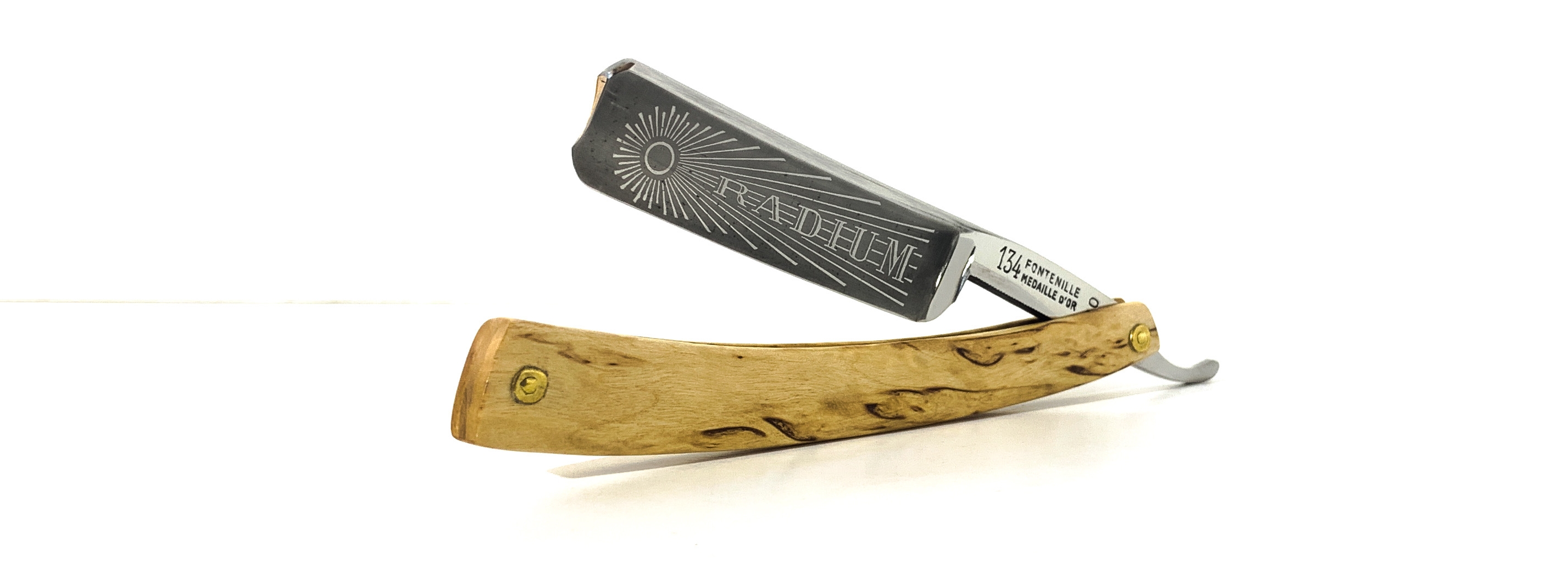 Rasoir Coupe-Choux Shaving Revolution + 100 Lames – Rasoir Droit En Acier