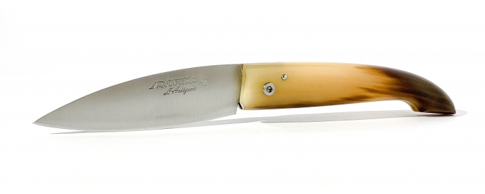 L'Ariégeois folding knife with blonde horn handle