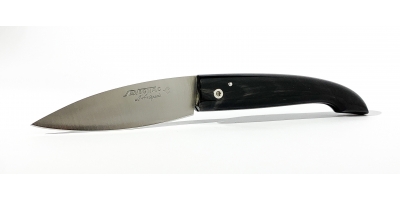 L'ariégeois folding knife with black horn handle