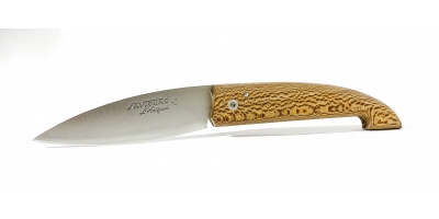 L'Ariégeois folding knife with plane tree handle