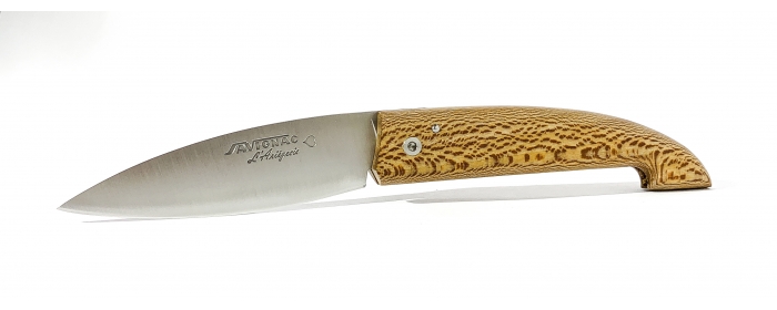 L'Ariégeois folding knife with plane tree handle