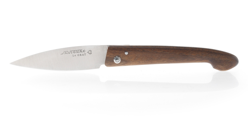 le Grat folding knife with walnut handle