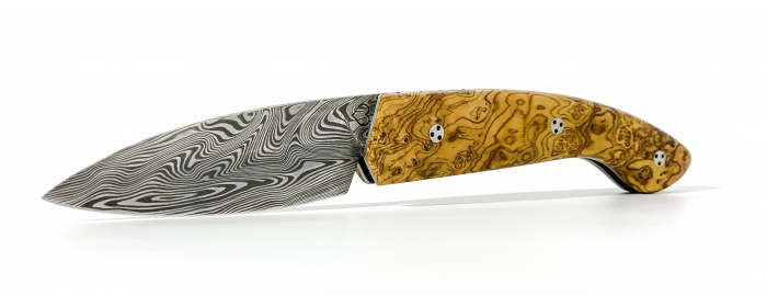 Ariégeois folding knife olive tree