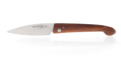 le Grat folding knife with plum wood handle