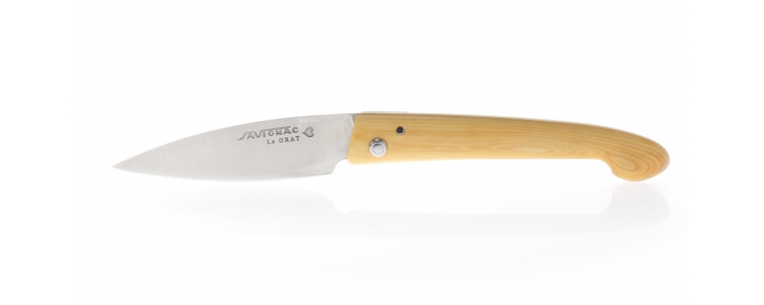 le Grat folding knife with boxwood handle