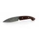 Ariégeois folding knife Desert ironwood Damasteel Blade