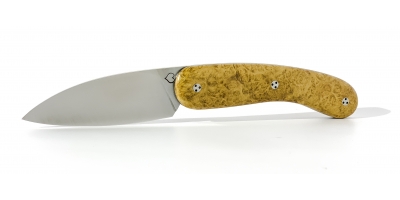 Le cathare folding knife with acacia handle