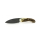 Le cathare folding knife with deer antlers handle