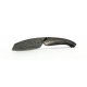 Le Roques folding knife with damasteel blade