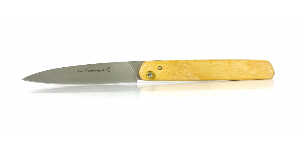 L'Ariégeois folding knife with oak handle