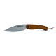 Le cathare folding knife with plum wood handle